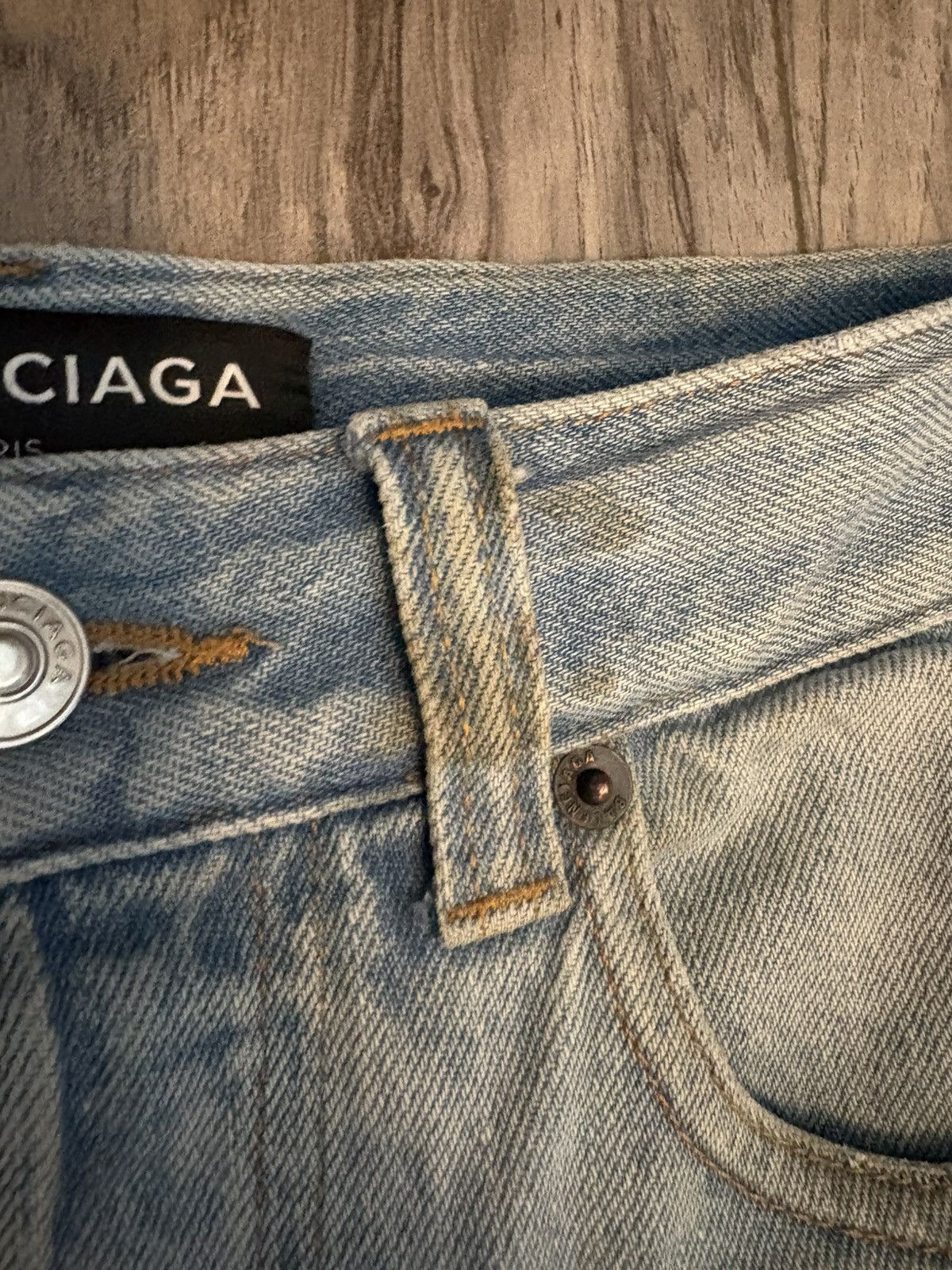 Balenciaga Balenciaga Convertible Leather Denim Size US 30 / EU 46 - 5 Thumbnail