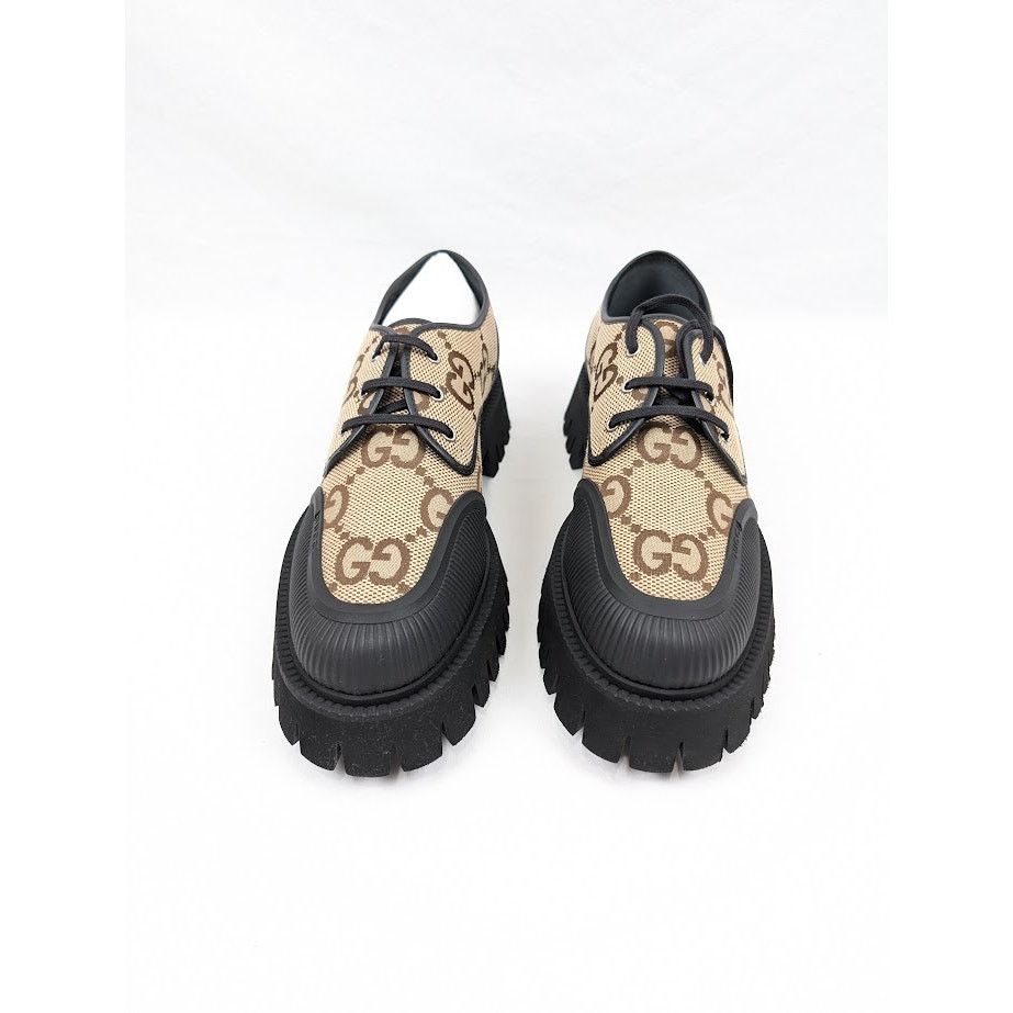 Gucci o1rshd1 Macro GG Canvas Soft Shoes in Camel Ebony/Nero Size US 12.5 / EU 45-46 - 14 Thumbnail