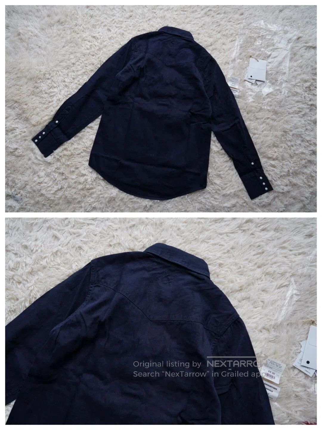Visvim Blue Long-Sleeve Button-Up Shirt with Chest Pockets - S. Size US S / EU 44-46 / 1 - 6 Thumbnail