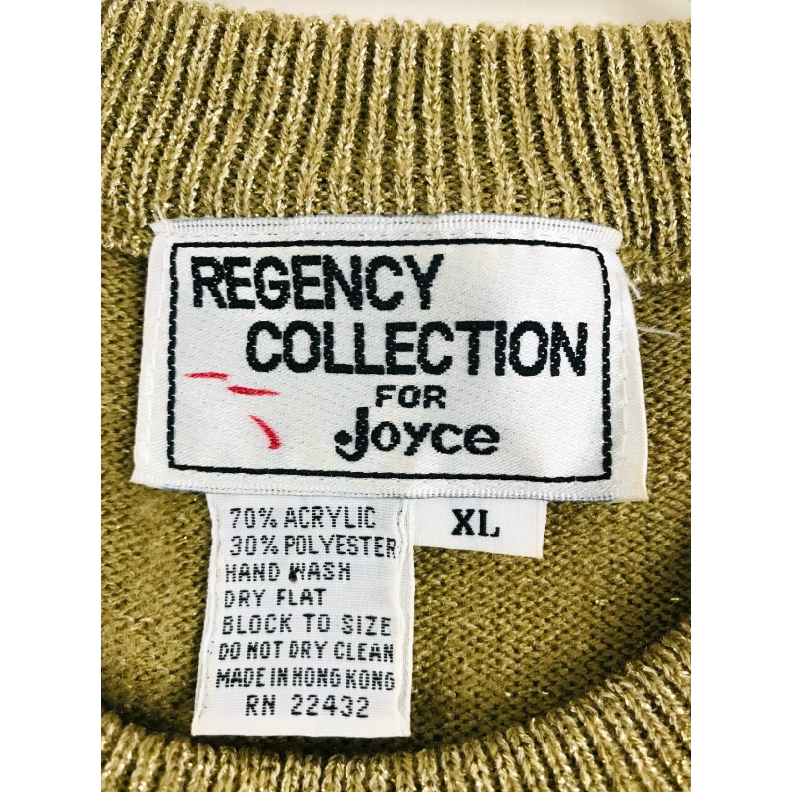 Vintage Vintage Joyce Women's Gold XL Sweater User: Vintage Joyce Women's Gold XL Sweater Size XL / US 12-14 / IT 48-50 - 5 Thumbnail