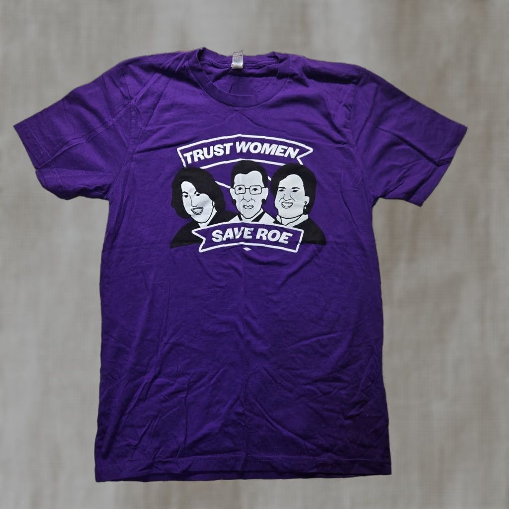 Vintage Trust Women Save Roe T Shirt Wade Vs Roe Purple Tee Adult M Medium Shirt Mens Purple 90s? Size M / US 6-8 / IT 42-44 - 1 Thumbnail