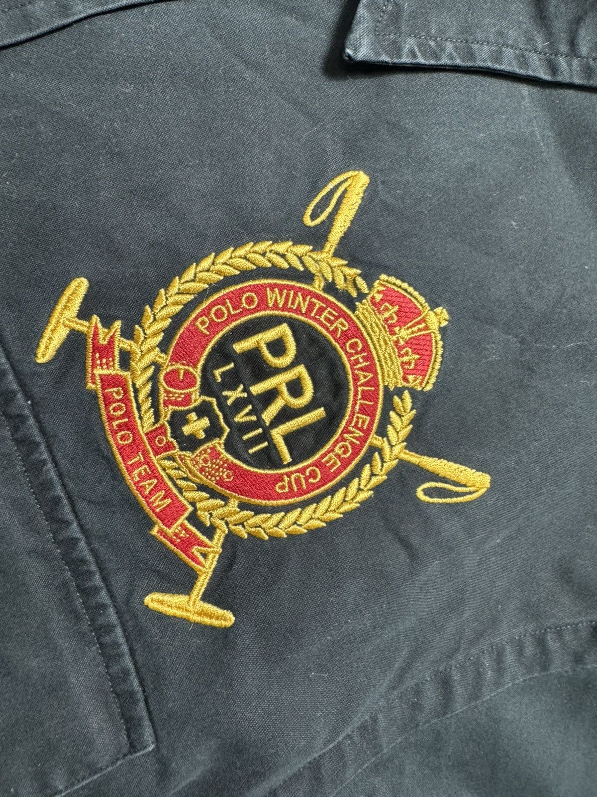 Polo Ralph Lauren Polo Ralph Lauren Switzerland #3 PRL Button Black Shirt Size US XL / EU 56 / 4 - 5 Thumbnail