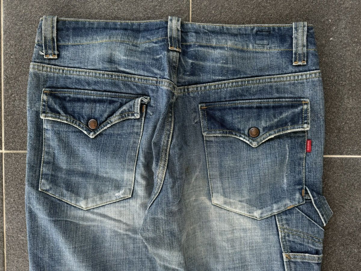 Japanese Brand Vintage Bartack Cargo Carpenter Jeans Size US 33 - 12 Thumbnail
