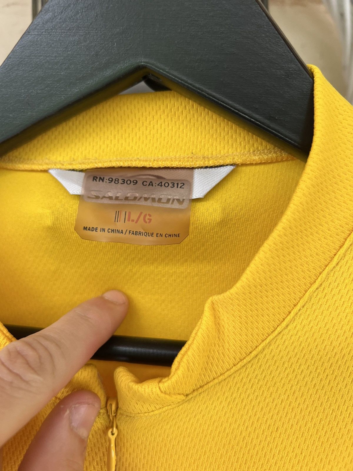 Salomon 🚴‍♂️ Vintage Salomon Cycling Jersey Zip-Up — Yellow / Size L Size US L / EU 52-54 / 3 - 6 Thumbnail