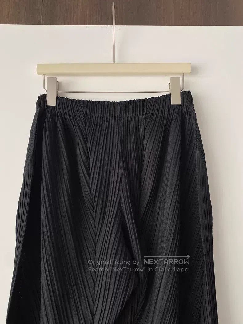 Issey Miyake Issey Miyake size:3 Black Ruffle Pants Size 31" - 5 Thumbnail