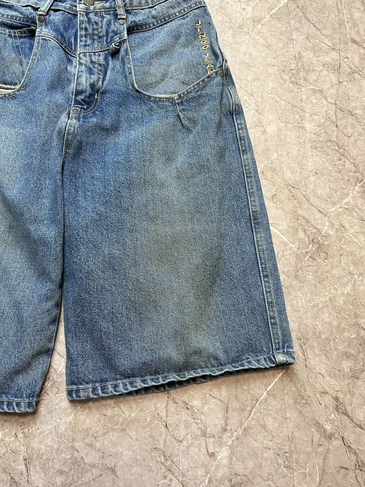 JNCO × Vintage JNCO Jean Denim Shorts Baggy Utility Carpenter Size US 34 / EU 50 - 5 Thumbnail