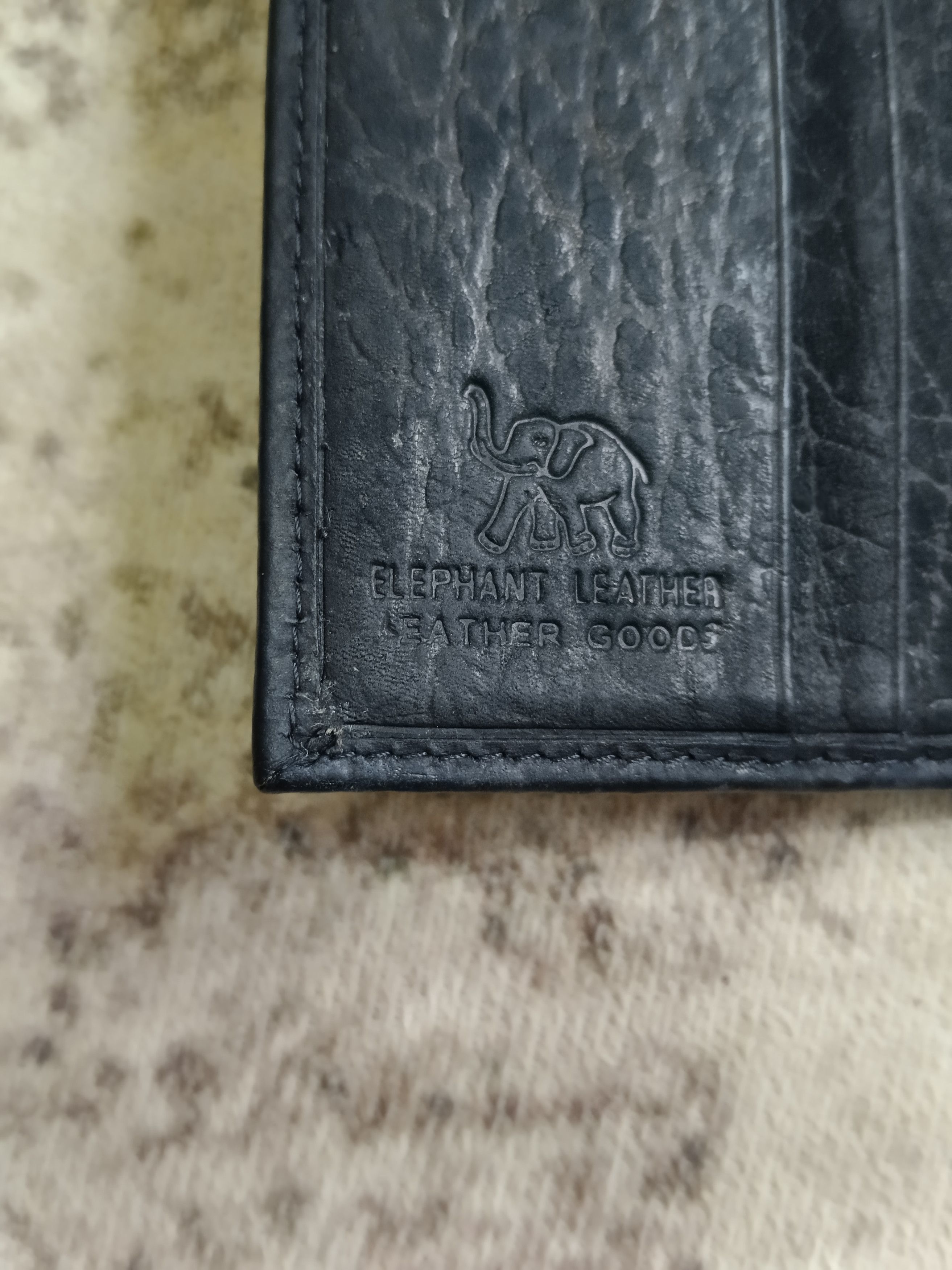 Genuine Leather × Leather RARE🔥OG ELEPHANT LEATHER UNISEX WALLET Size ONE SIZE - 10 Thumbnail
