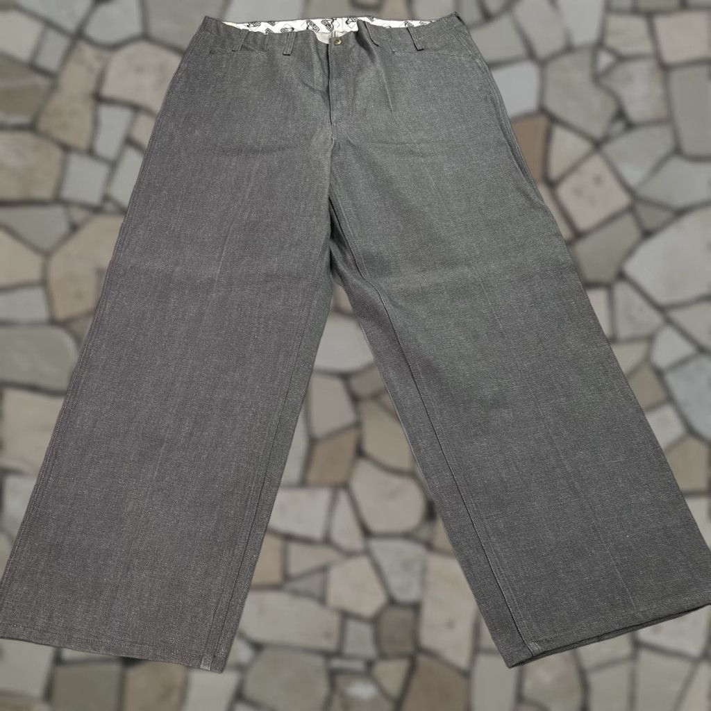 Ben Davis NEW Ben Davis Gorilla Cut Pants Mens 44x34 Gray Workwear Wide Leg Cotton USA Size US 44 / EU 60 - 1 Thumbnail