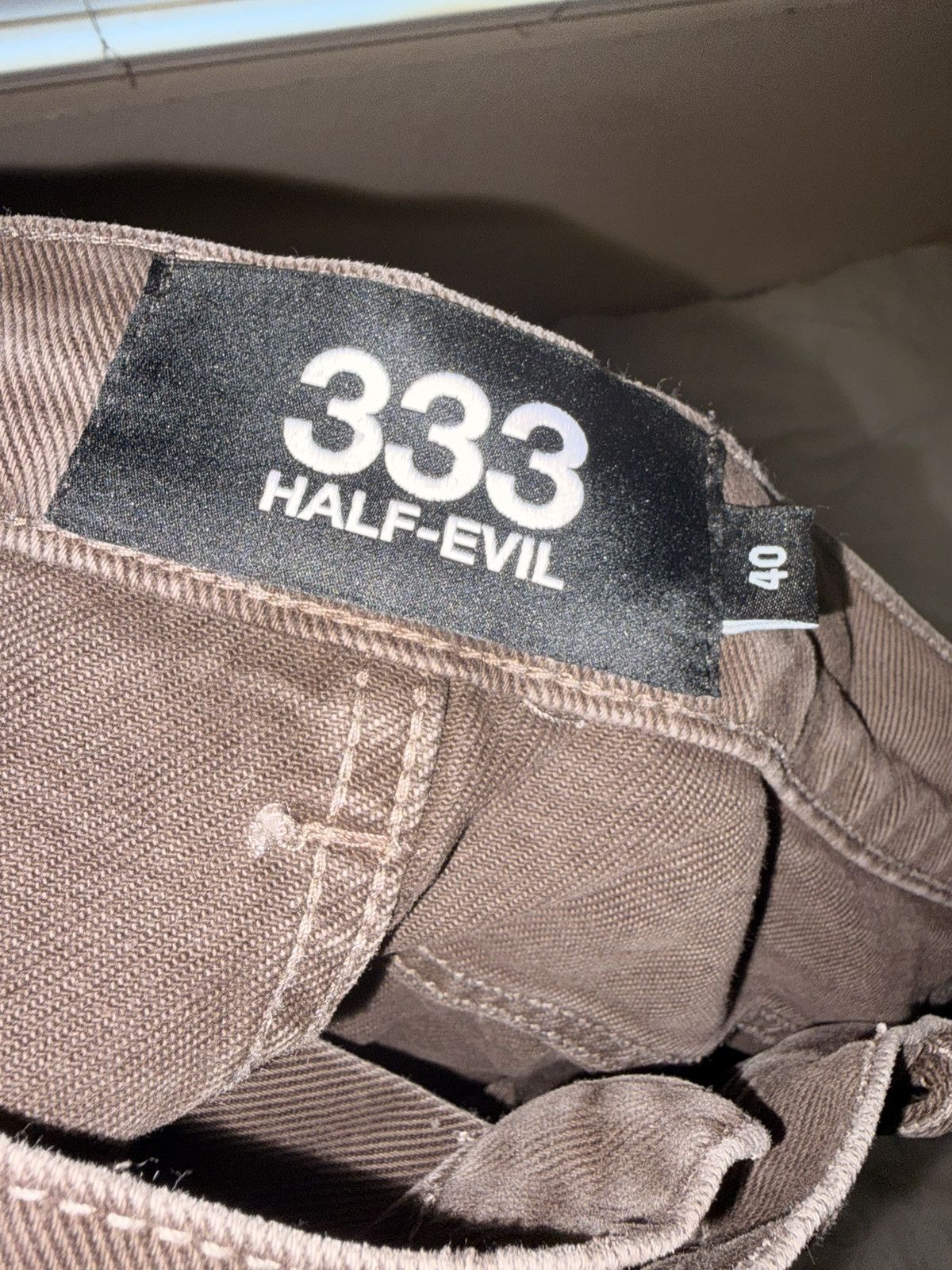 Half Evil HALF EVIL- BROWN WASHED CARPENTER DENIM Size US 40 / EU 56 - 4 Thumbnail