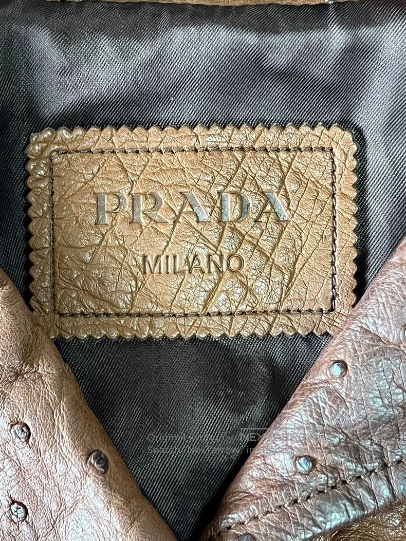 Prada Prada Ostrich leather short coat Size XS / US 0-2 / IT 36-38 - 8 Thumbnail