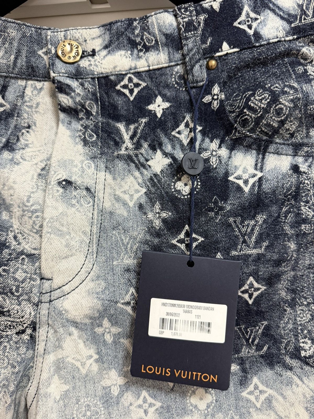 Louis Vuitton Louis Vuitton monogram bandana denim shorts 30 Size US 30 / EU 46 - 3 Thumbnail