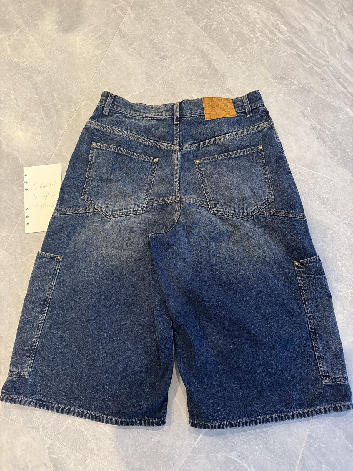 Louis Vuitton Denim Workwear Shorts Size US 33 - 16 Thumbnail