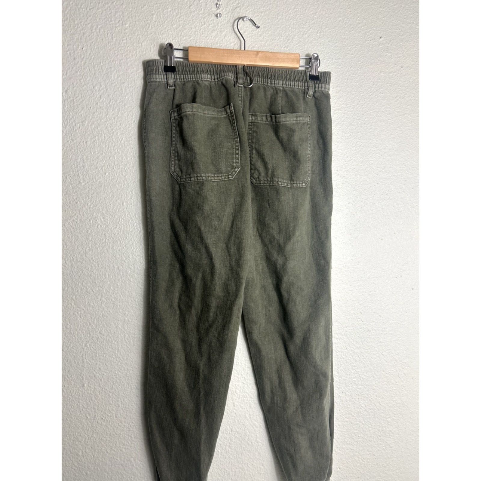 Gap Gap Army Green Cotton Ankle Joggers 30x27 Womens Size 8 Pants Regular Color Green Army Womens Size 30" / US 8 / IT 44 - 7 Thumbnail