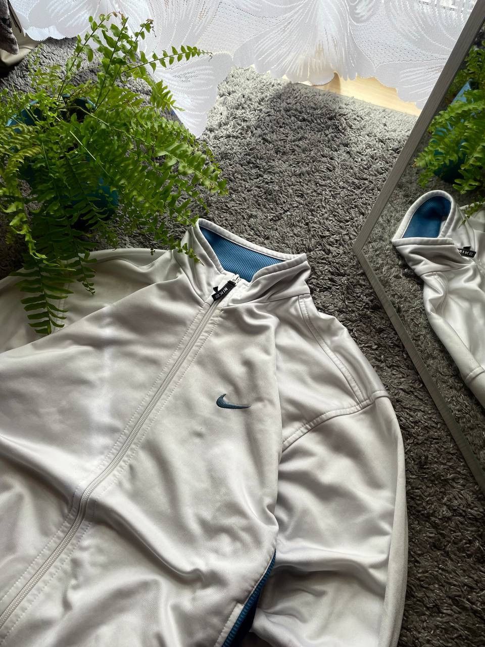 Nike × Vintage 90s Nike Vintage Zip-Hoodie Streetwear Swoosh Logo Rare Size US M / EU 48-50 / 2 - 12 Thumbnail