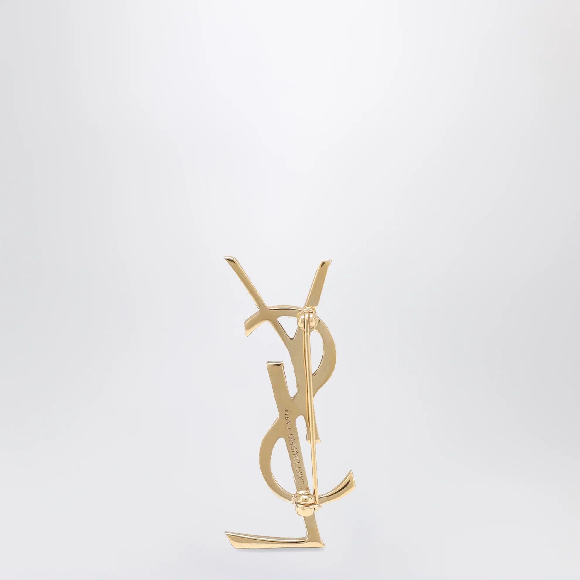 Saint Laurent Paris o1d2blof0526 Size: OS / Cassandre Brooch With Engraved Size ONE SIZE - 2 Thumbnail