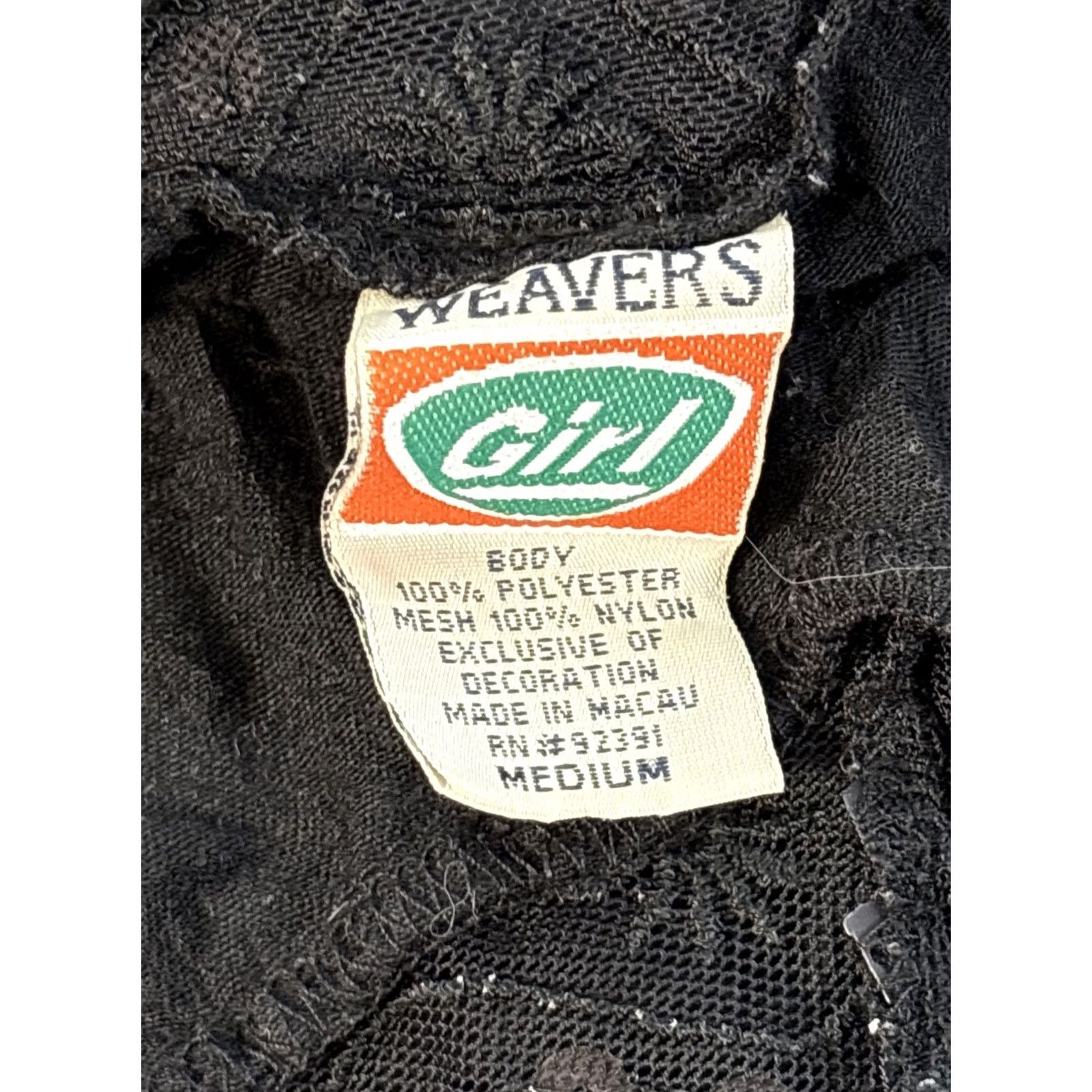 Vintage VINTAGE Weavers Camisole Top Womens Tank Lace Sequin Floral 90s Black Medium Size M / US 6-8 / IT 42-44 - 4 Thumbnail