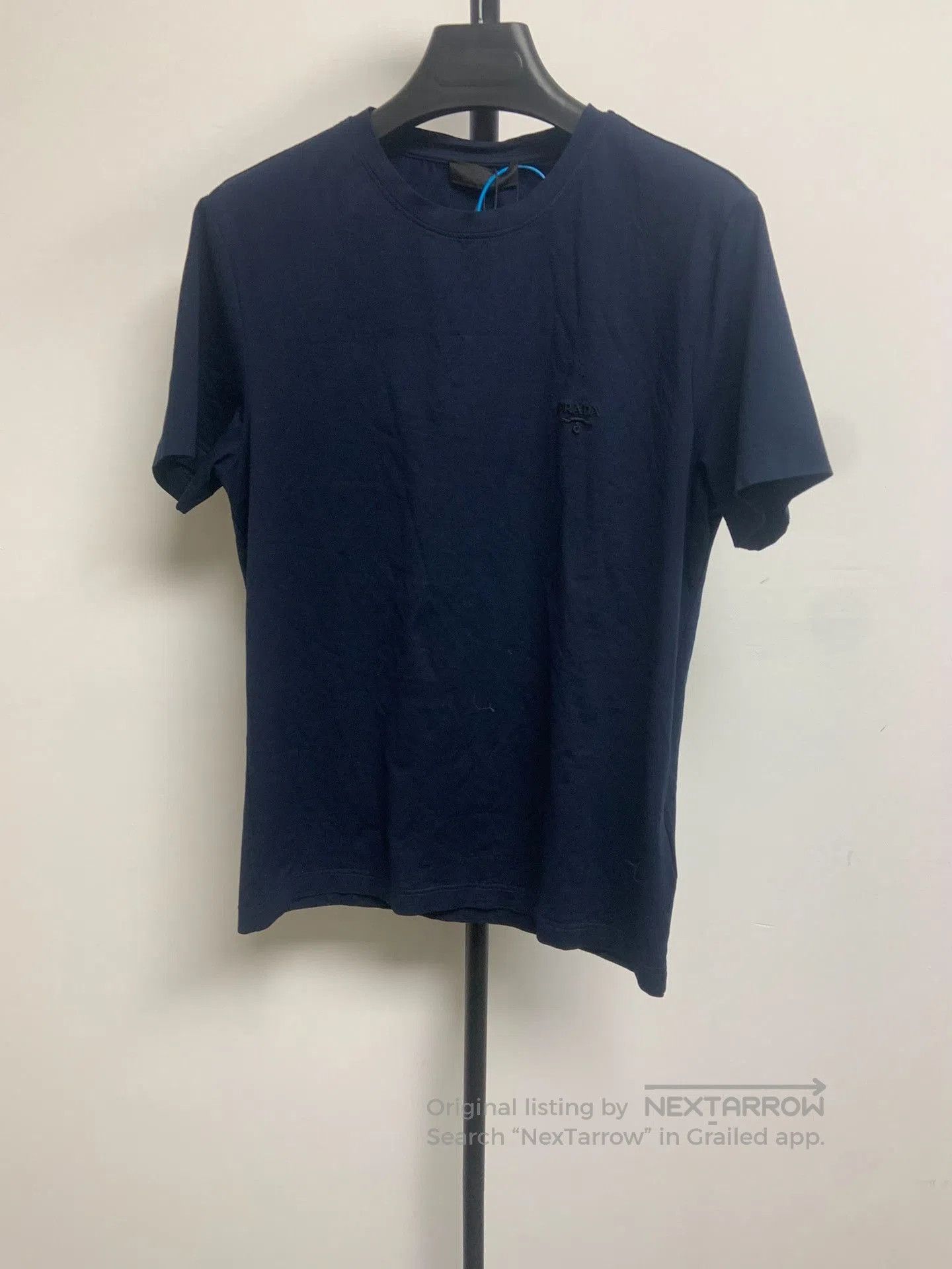 Prada PRADA Solid Crew Neck Fitted Short Sleeve. Size US S / EU 44-46 / 1 - 1 Thumbnail
