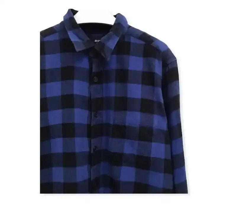 Flannel Japanese Brand Uniqlo Plaid Tartan Flannel Shirt Size US L / EU 52-54 / 3 - 3 Thumbnail