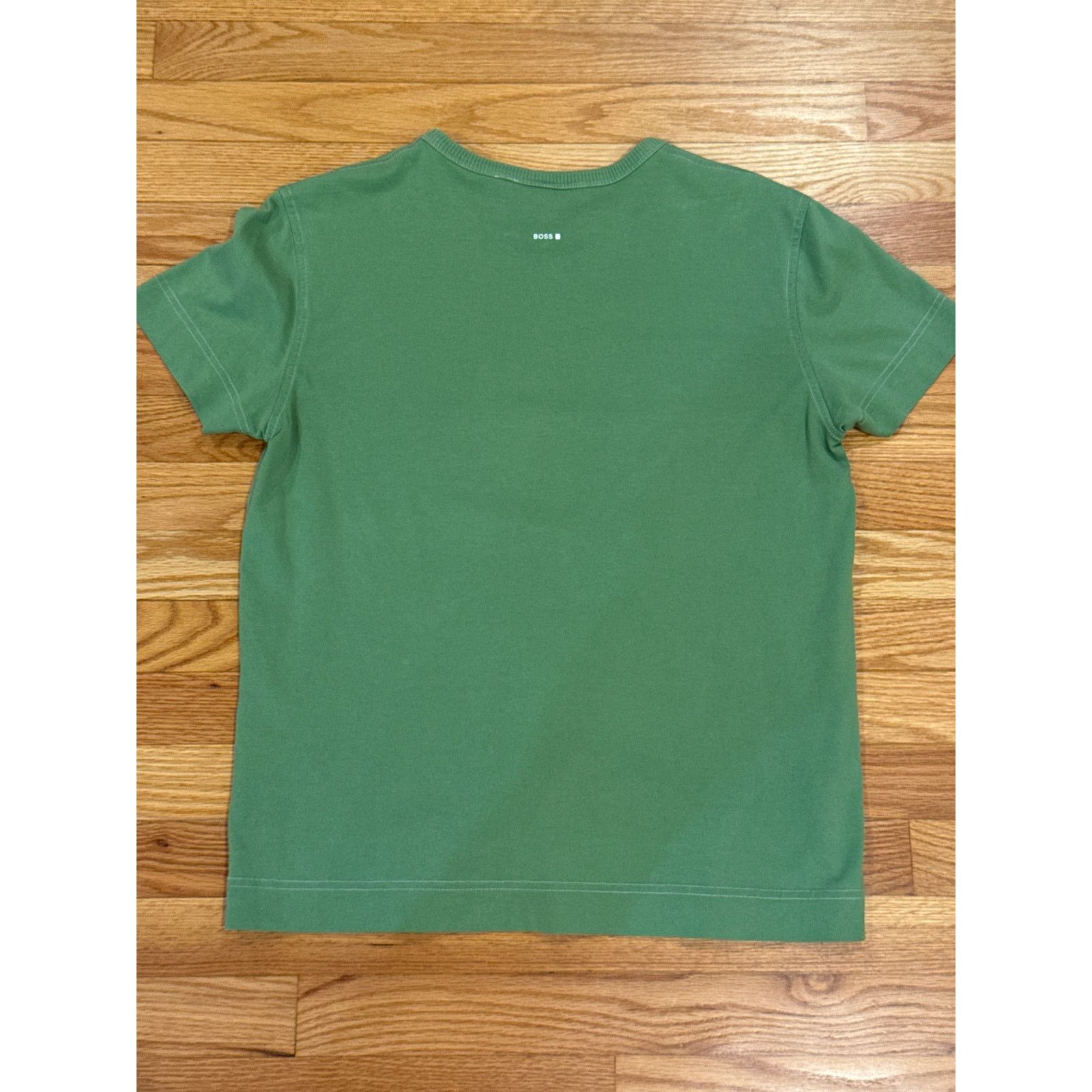 Hugo Boss Vintage Hugo Boss Orange Label Tee Green Small Early 2000s Size US S / EU 44-46 / 1 - 2 Thumbnail