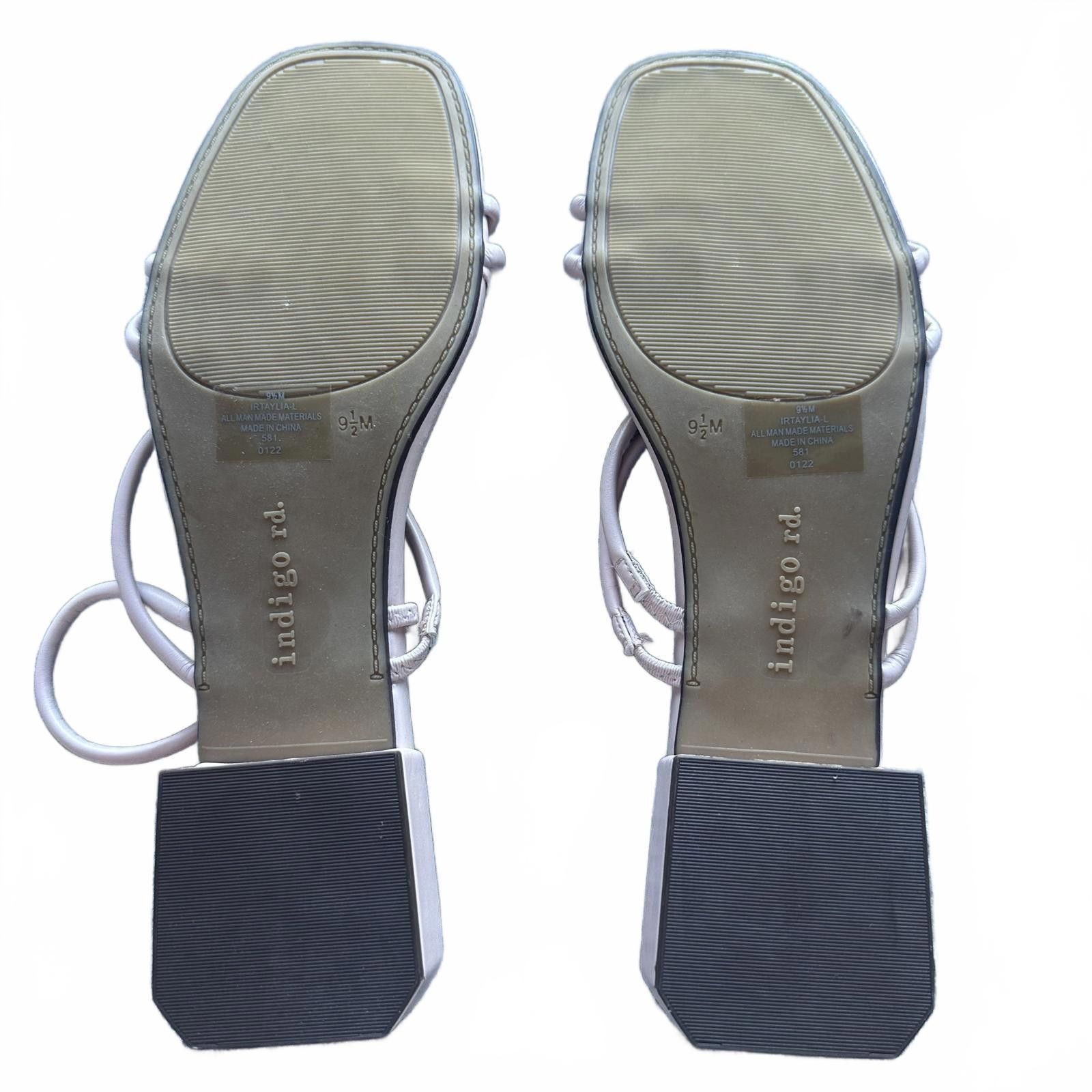 Designer Indigo Rd. Stylish White Strappy Heels 9.5 Size US 9.5 / IT 39.5 - 2 Thumbnail
