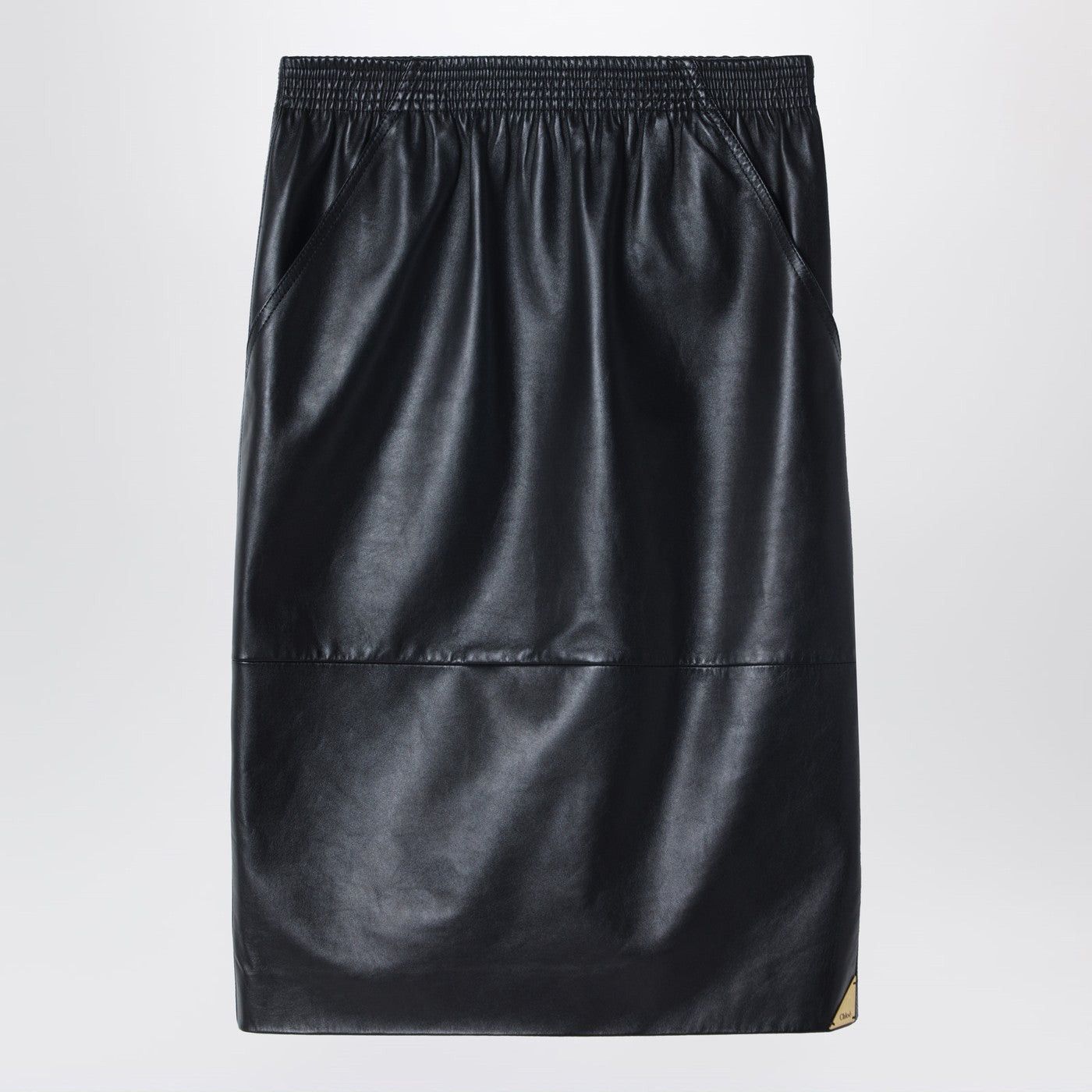 Chloe Chloe Black Pencil Skirt In Plonge Nappa Leather Size 27" / US 4 / IT 40 - 1 Thumbnail