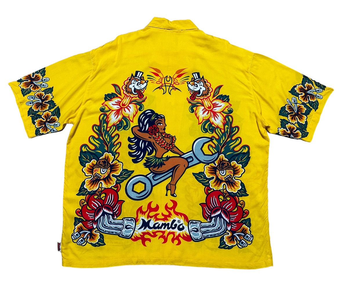 90s Mambo LOUD SHIRTS 総柄 レーヨン 半袖 アロハシャツ - メルカリ
