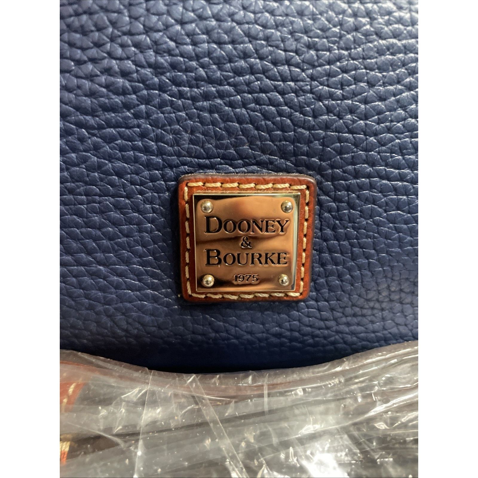Dooney & Bourke Dooney & Bourke Pebble Grain Brenna Leather in Blue/Brown Size ONE SIZE - 2 Thumbnail
