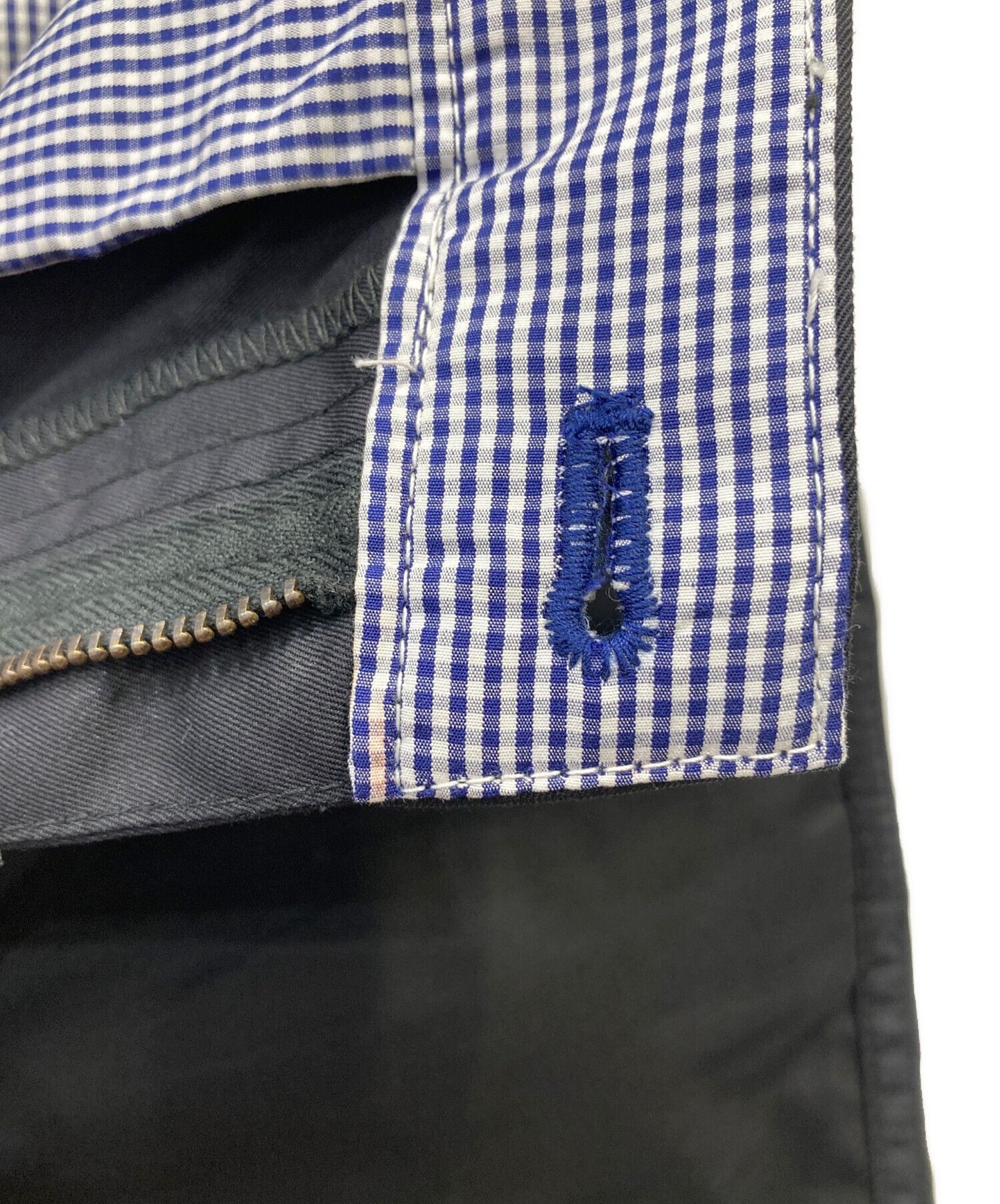 Comme des Garcons Homme Blue Contrast Stitch Pants Size US 34 / EU 50 - 6 Thumbnail