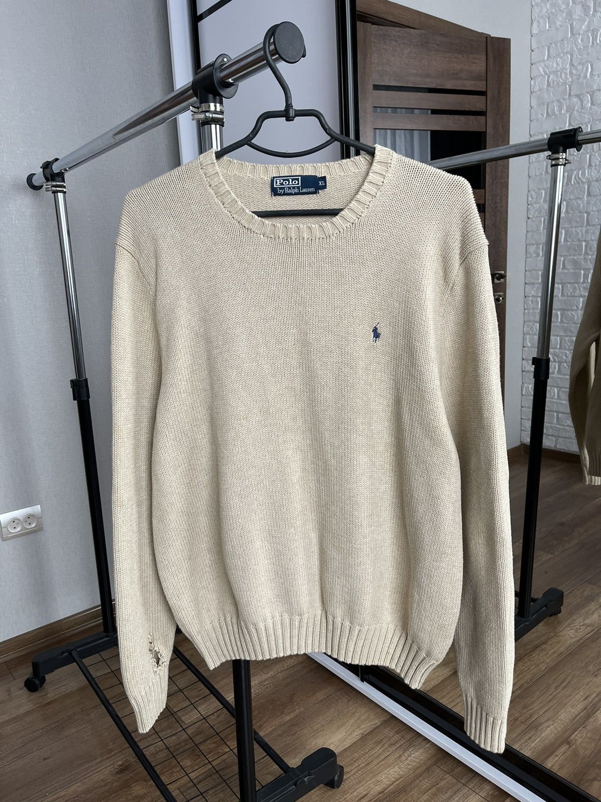 Ralph Lauren Ralph Lauren Polo RL Vintage Knit Sweater 90s Distressed Size US XL / EU 56 / 4 - 2 Thumbnail