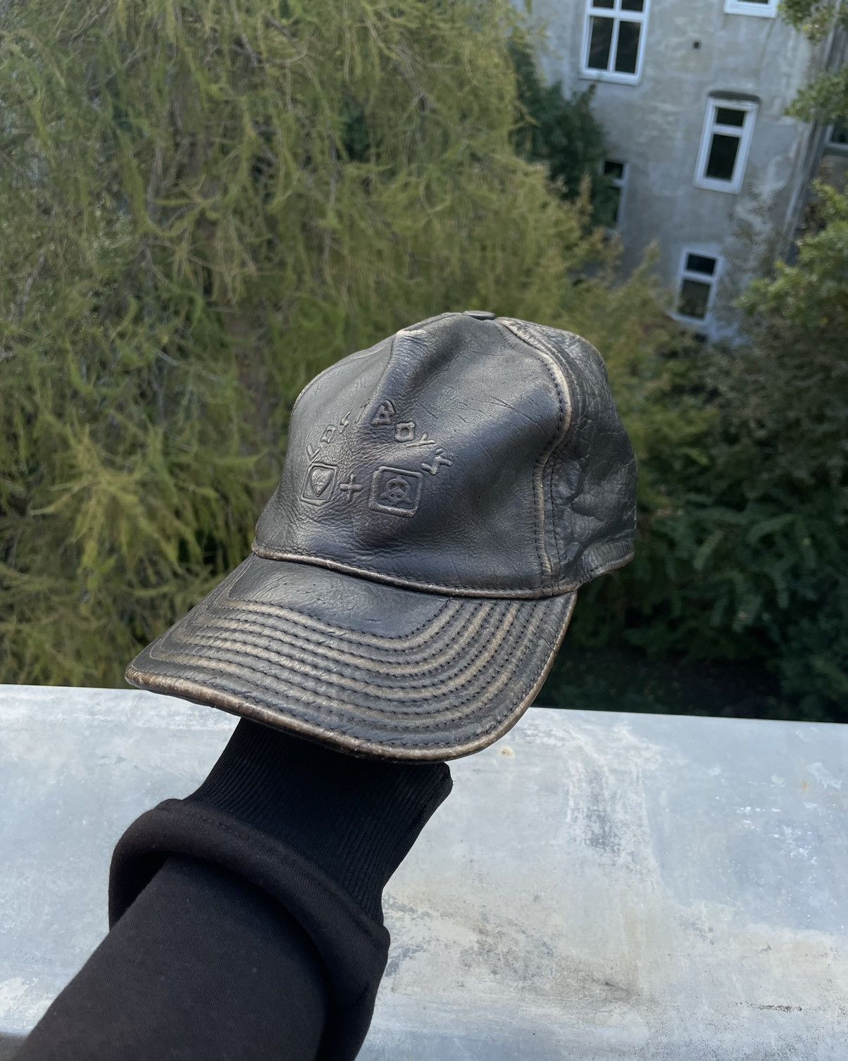 Lost Boys Archives × Vintage Lost Boys Archive Vintage Leather Cap Hat Size ONE SIZE - 2 Thumbnail