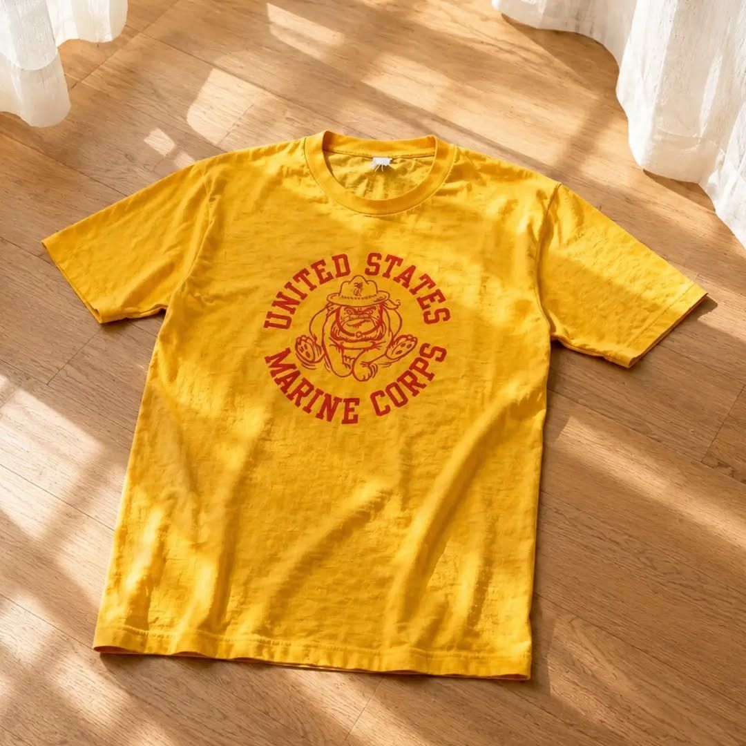 Vintage 80's Vintage United State Marine Cops USMC Bulldog Soft Thin Size US M / EU 48-50 / 2 - 1 Thumbnail