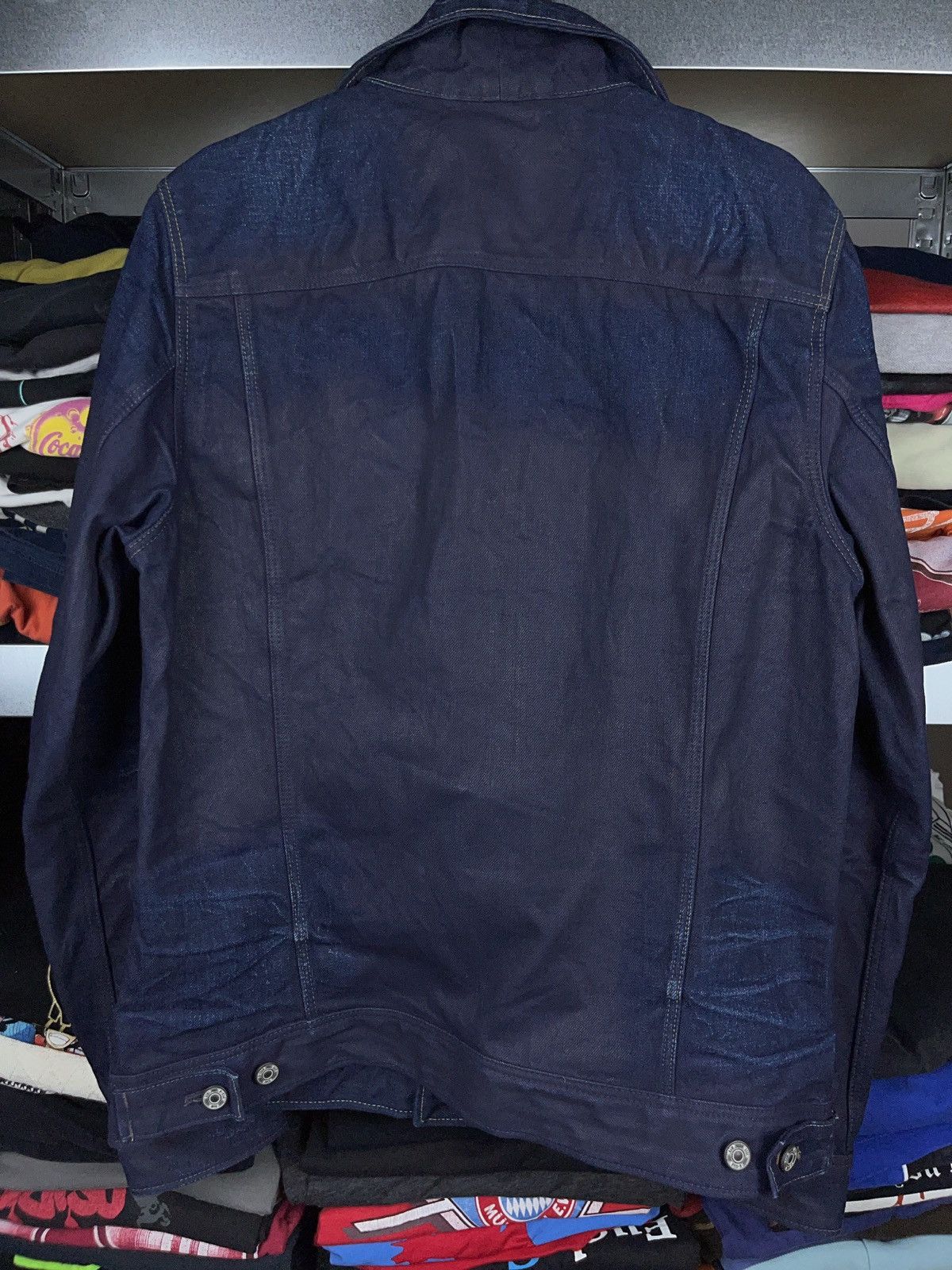G-Star G star waxed dark indigo denim trucker jacket perfect use Size US L / EU 52-54 / 3 - 3 Thumbnail