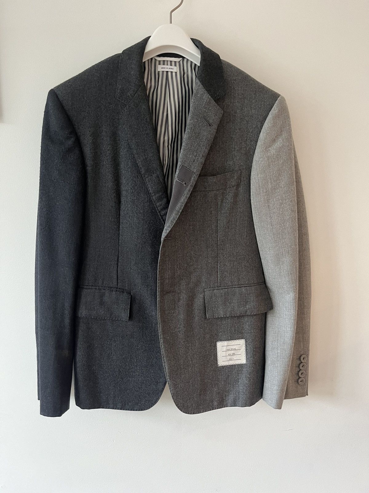 Thom Browne Color block wool jacket Size US S / EU 44-46 / 1 - 1 Thumbnail