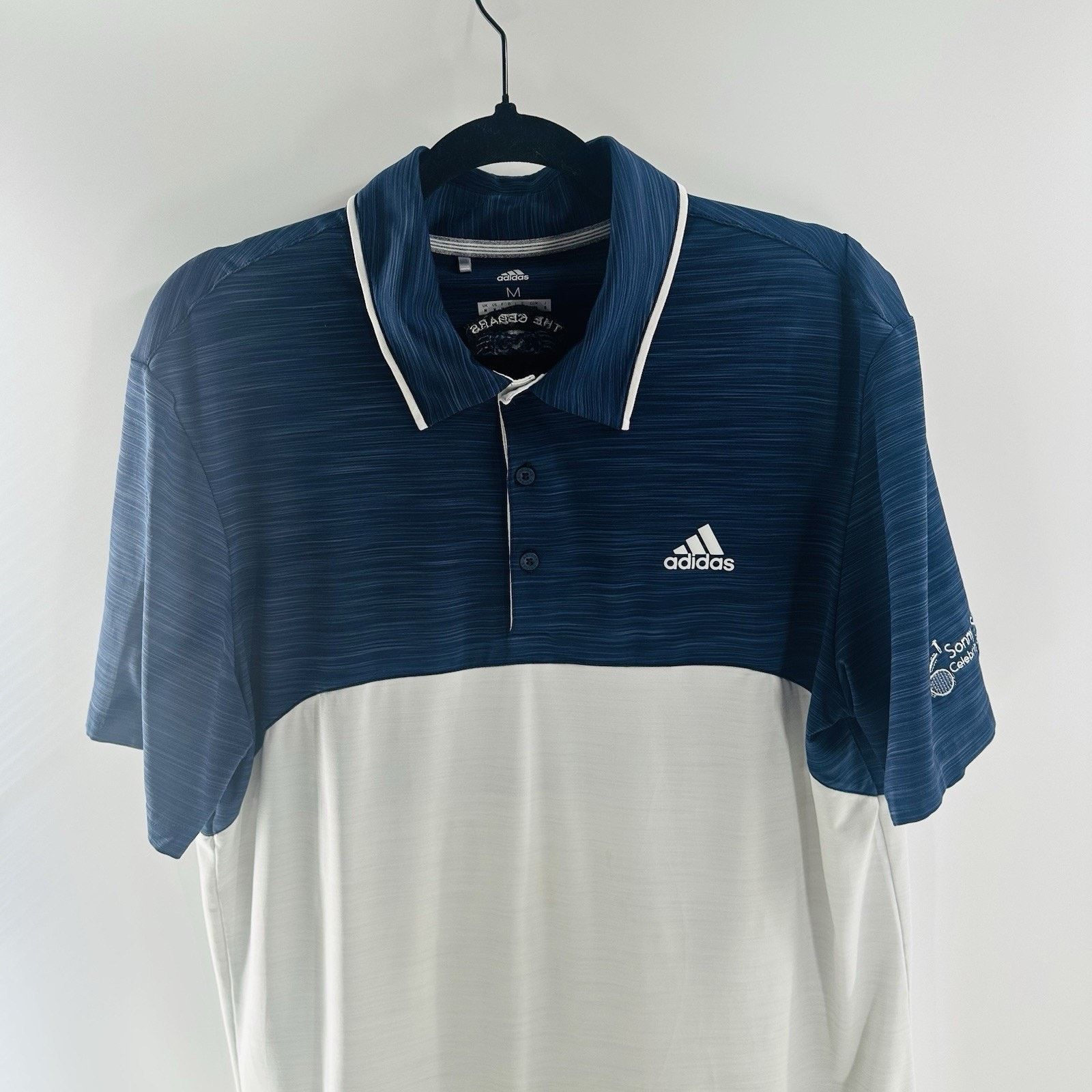 Adidas Adidas Polo Shirt Men's Size Medium Blue White Golf Size US M / EU 48-50 / 2 - 1 Thumbnail