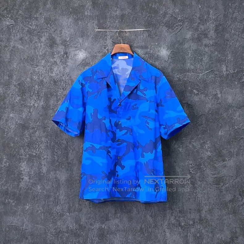 Valentino Valentino Camouflage cotton short-sleeved shirt Size US S / EU 44-46 / 1 - 1 Thumbnail