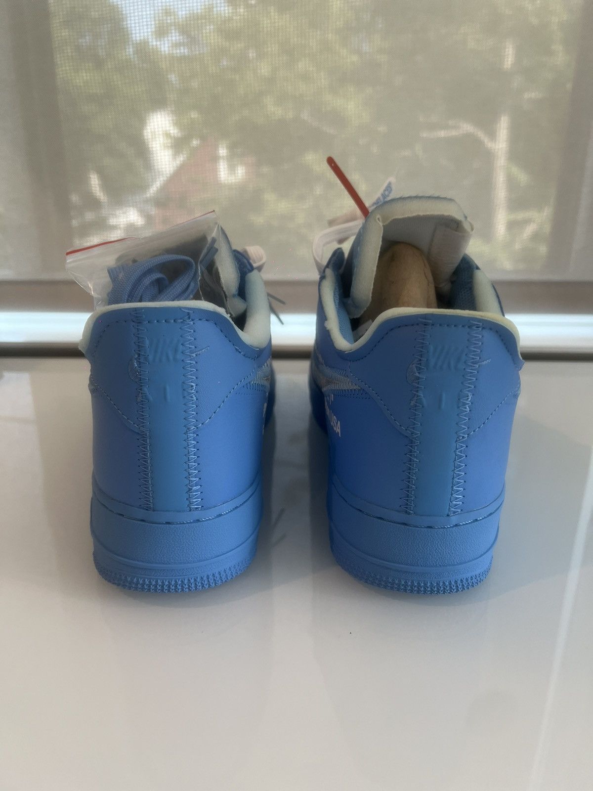 Nike × Off-White Nike Air Force 1 Low Off White University Blue MCA Exclusive Size US 12 / EU 45 - 10 Thumbnail