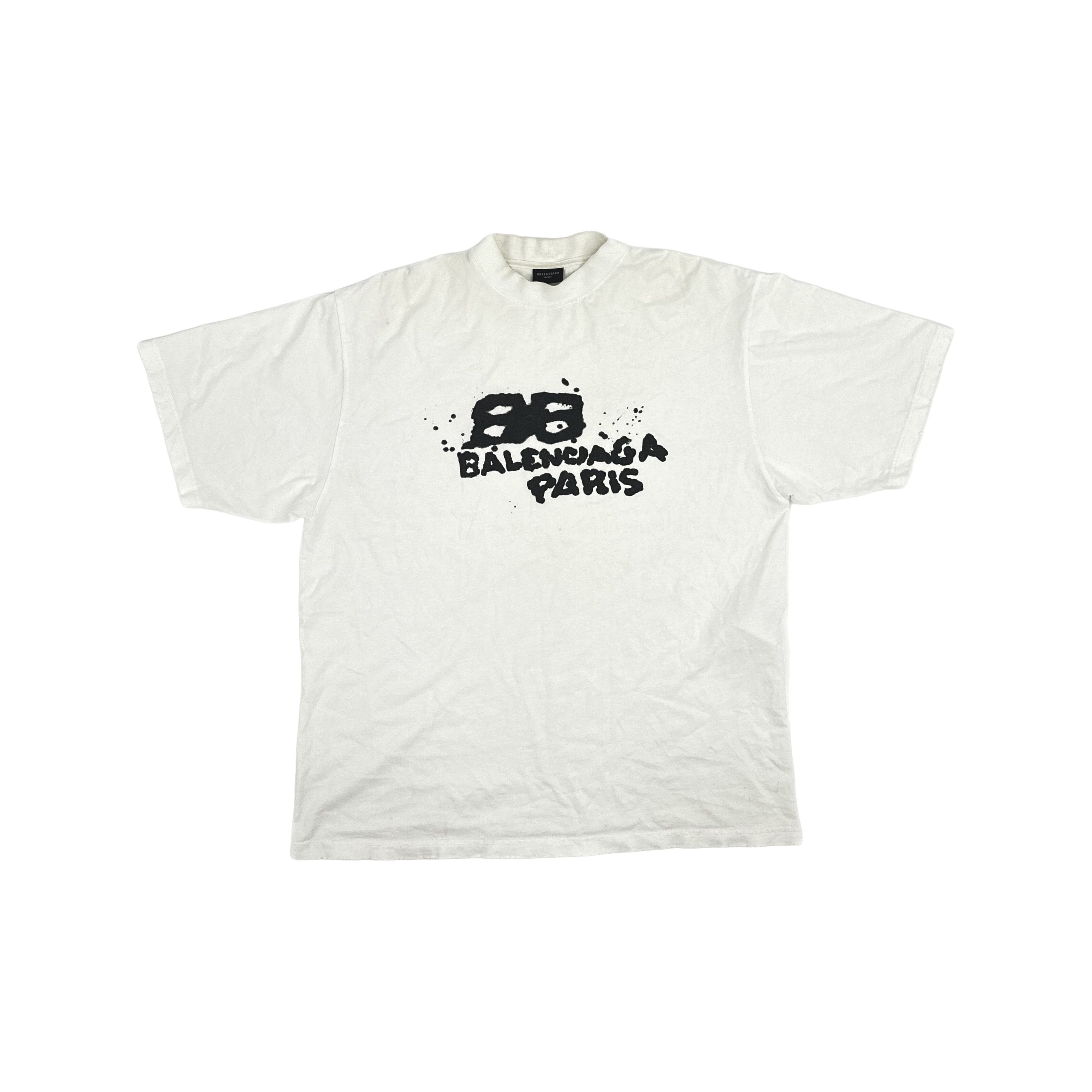 Balenciaga Balenciaga SS23 Graffiti Logo T-Shirt XL Size US XL / EU 56 / 4 - 1 Thumbnail