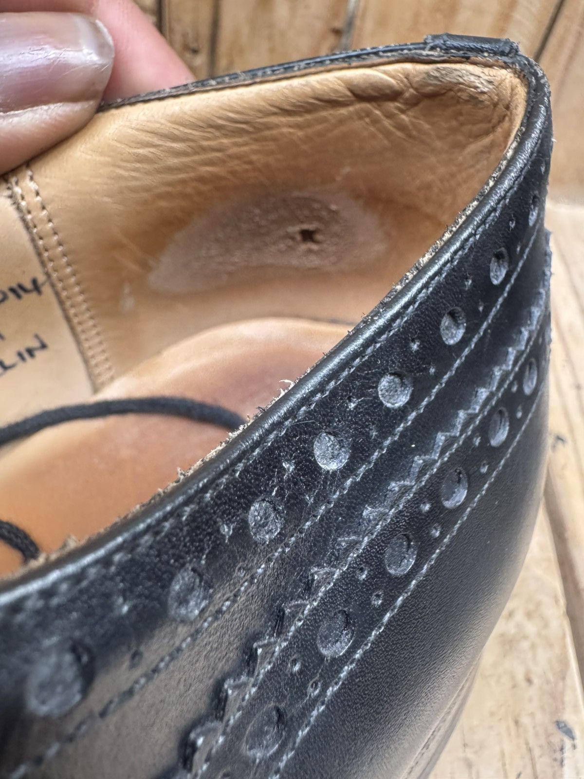 Church's Church’s ‘FRANKLIN’ black wingtip brogue Mens shoes US 11 F Size US 11 / EU 44 - 13 Thumbnail