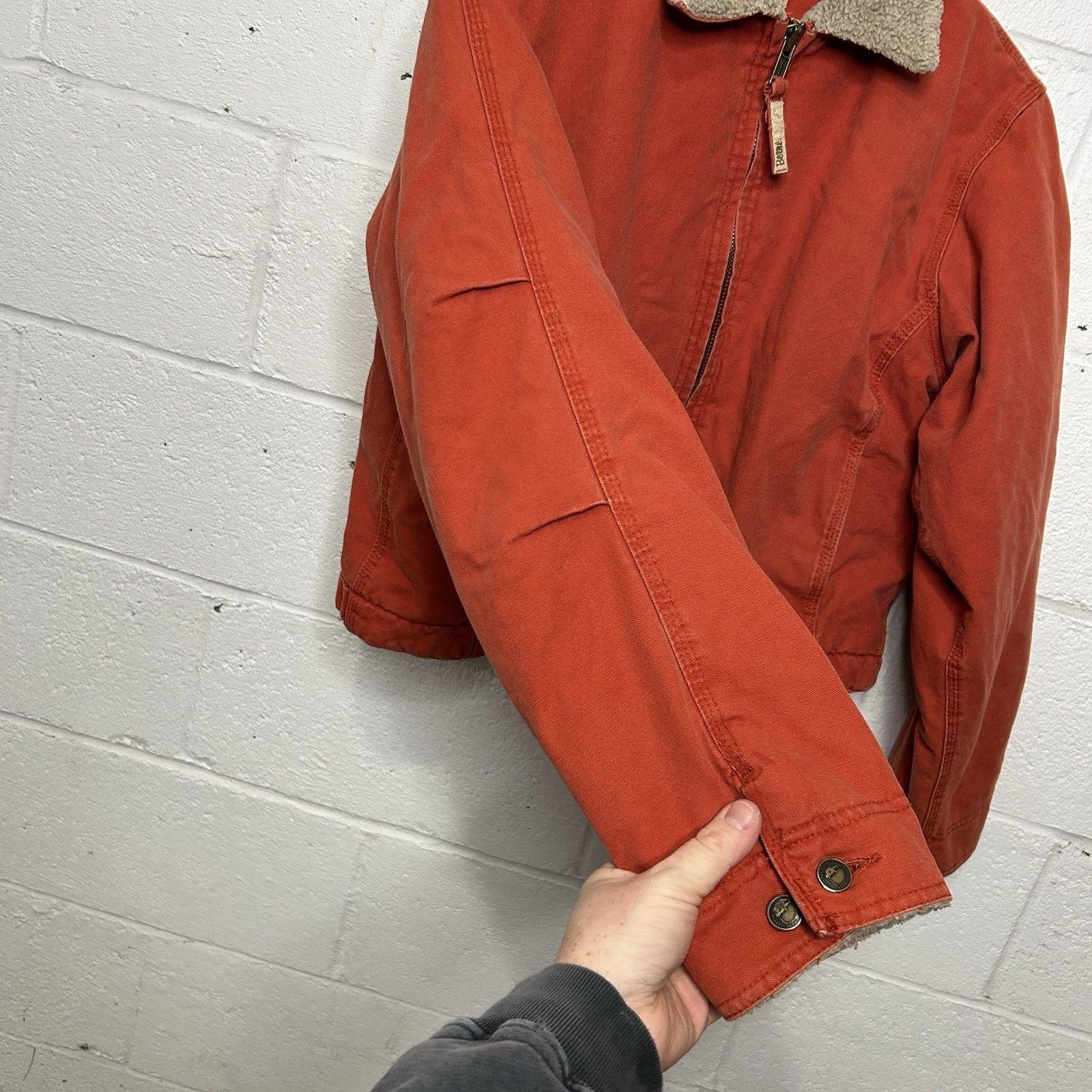 Vintage Vintage Berne Canvas Sherpa-Lined Detroit Jacket “Orange” Size M / US 6-8 / IT 42-44 - 5 Thumbnail