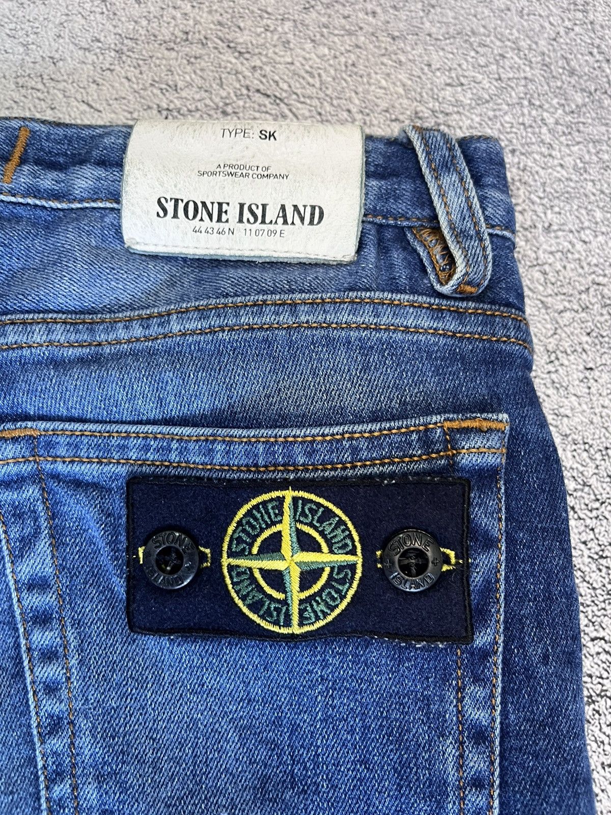Stone Island Stone Island Junior Logo Patch Kids Jeans Blue Size 8 / 128 Size US 26 / EU 42 - 6 Thumbnail