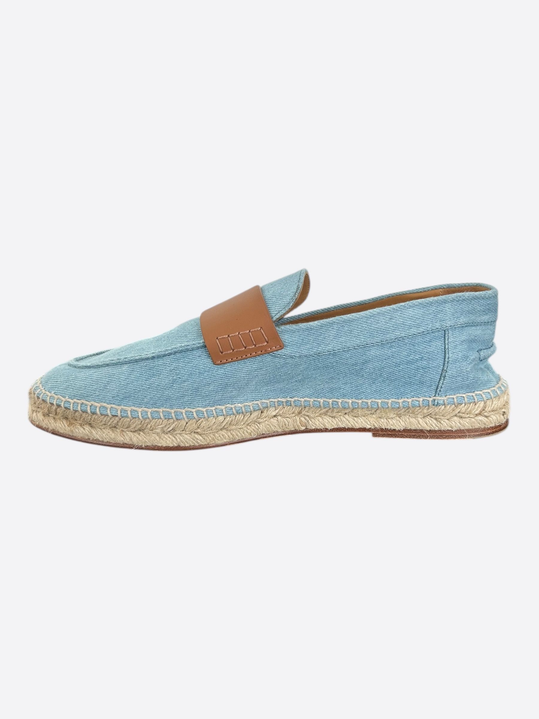 Hermes Hermes Blue & Brown Trip Espadrilles Size US 10 / EU 43 - 6 Thumbnail