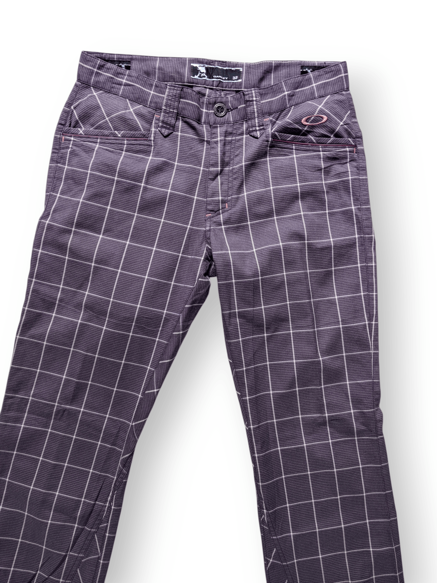 Oakley Oakley Embroidery Skull Plaid Tartan Active Pants Size US 32 / EU 48 - 3 Thumbnail
