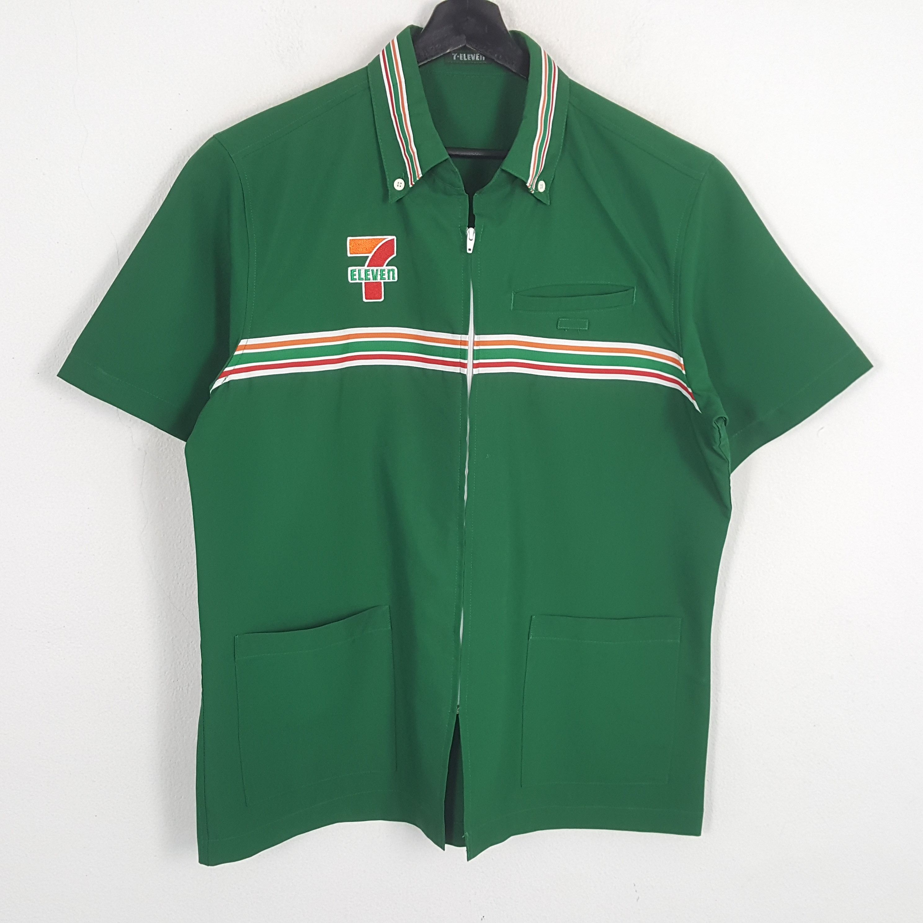 Japanese Brand × Vintage 7 ELEVEn Japanese Workwear Uniform Jacket Size US L / EU 52-54 / 3 - 3 Thumbnail