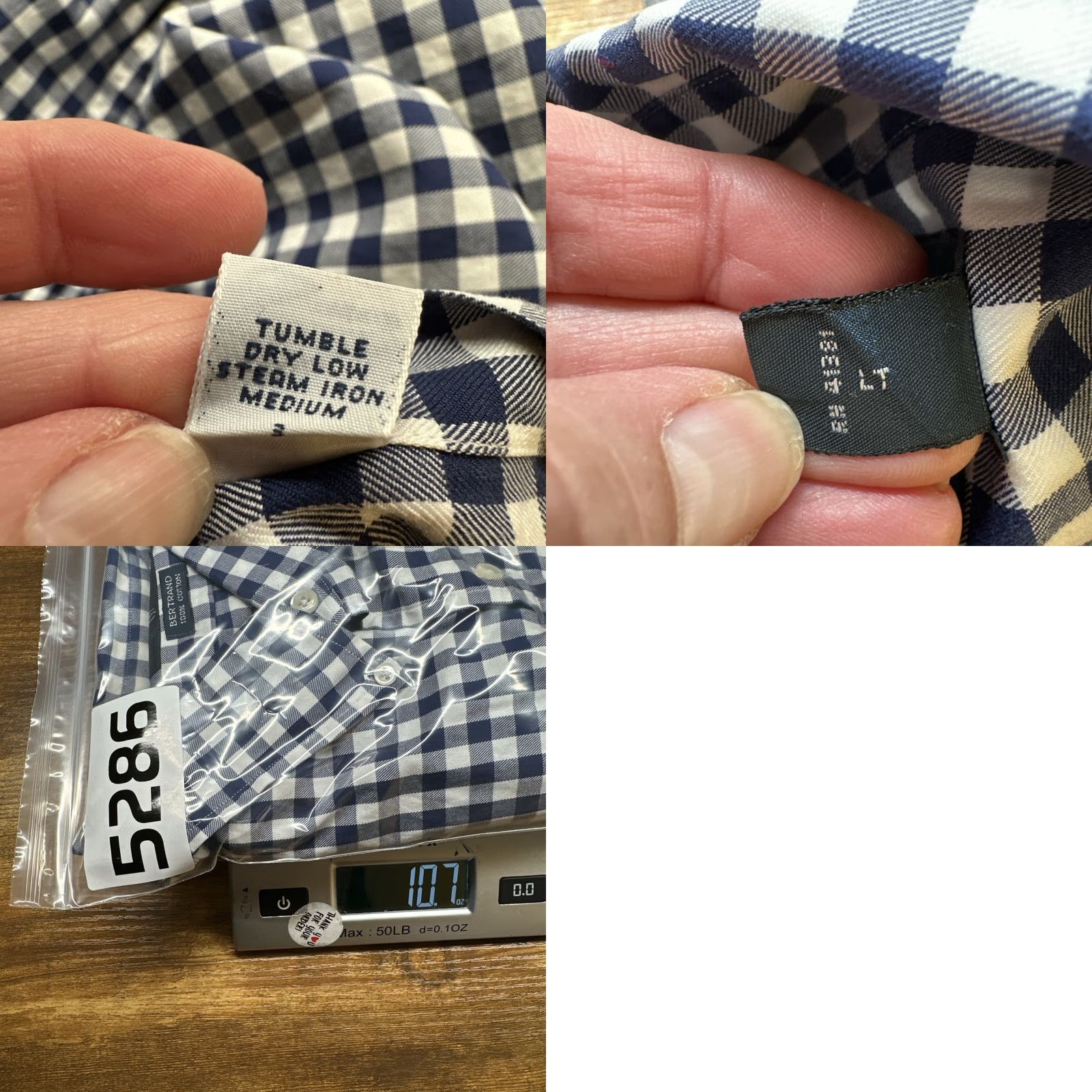 Ralph Lauren Ralph Lauren Shirt Mens Button Up XXL Blue White Check Bertrand 2XL Cotton Size US XXL / EU 58 / 5 - 8 Thumbnail