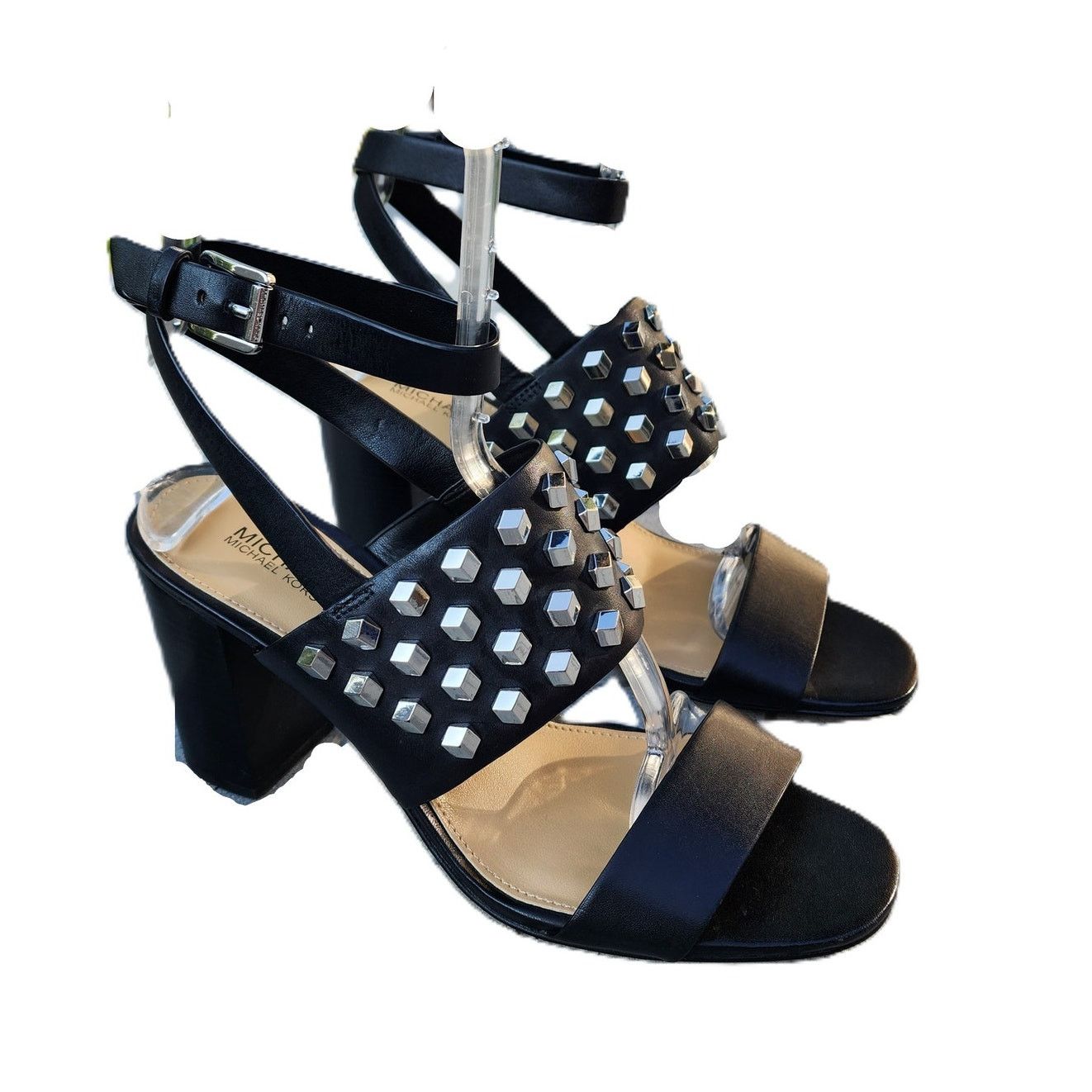 Michael Kors MICHAEL Michael Kors Valencia Studded Leather Sandals 7.5M Size US 7.5 / IT 37.5 - 11 Thumbnail