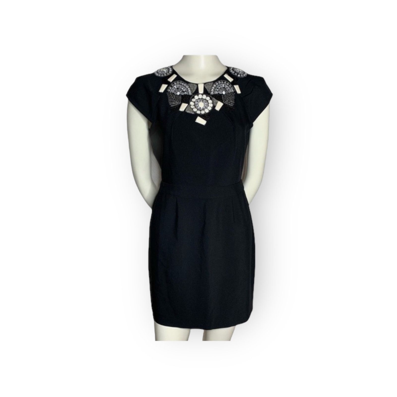 Vintage Bebe | Vintage Y2K Beaded Mini Dress | Small Size S / US 4 / IT 40 - 12 Thumbnail