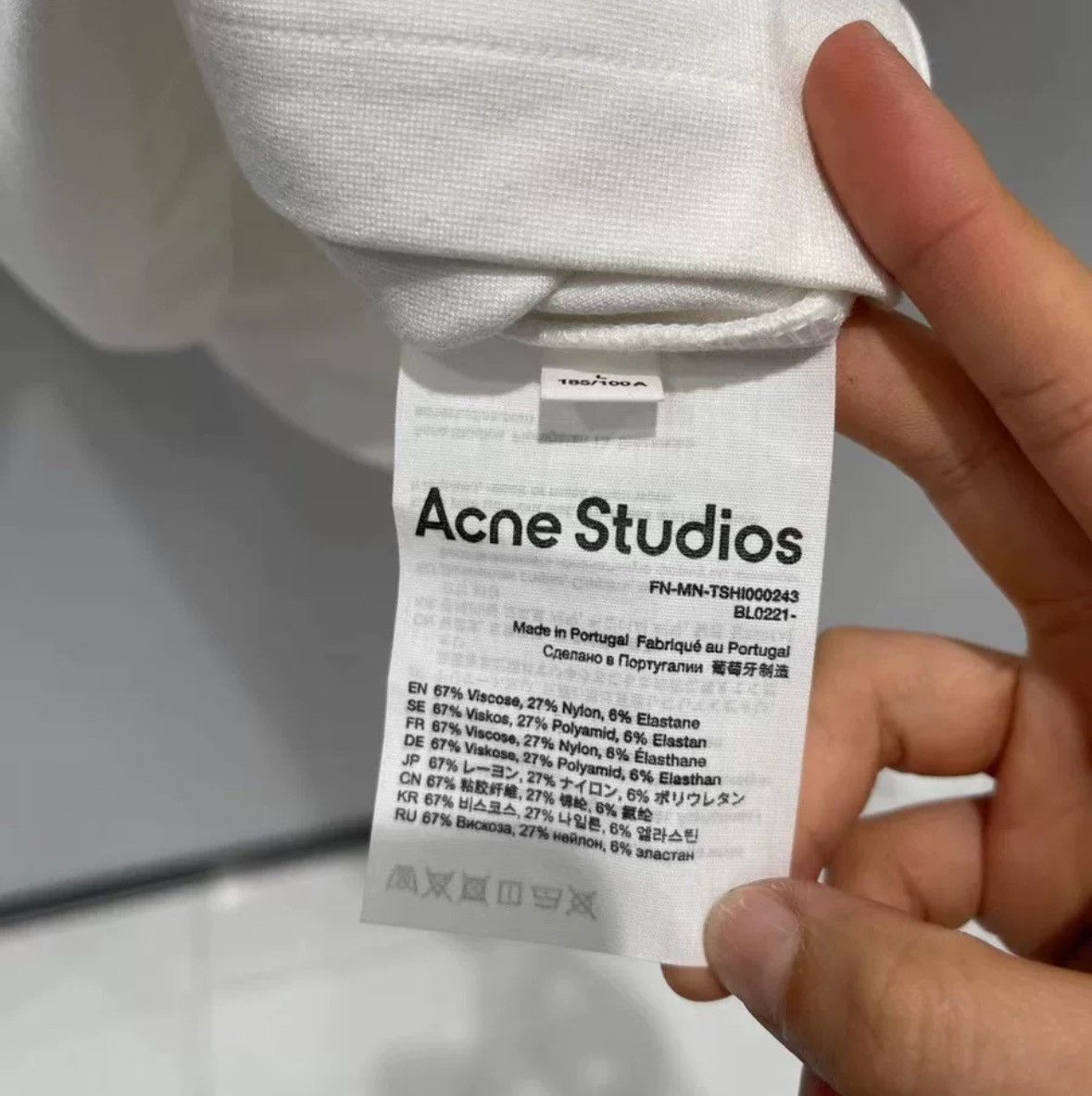 Acne Studios Acne studios collar logo semi high neck short sleeved shirt Size US L / EU 52-54 / 3 - 7 Thumbnail