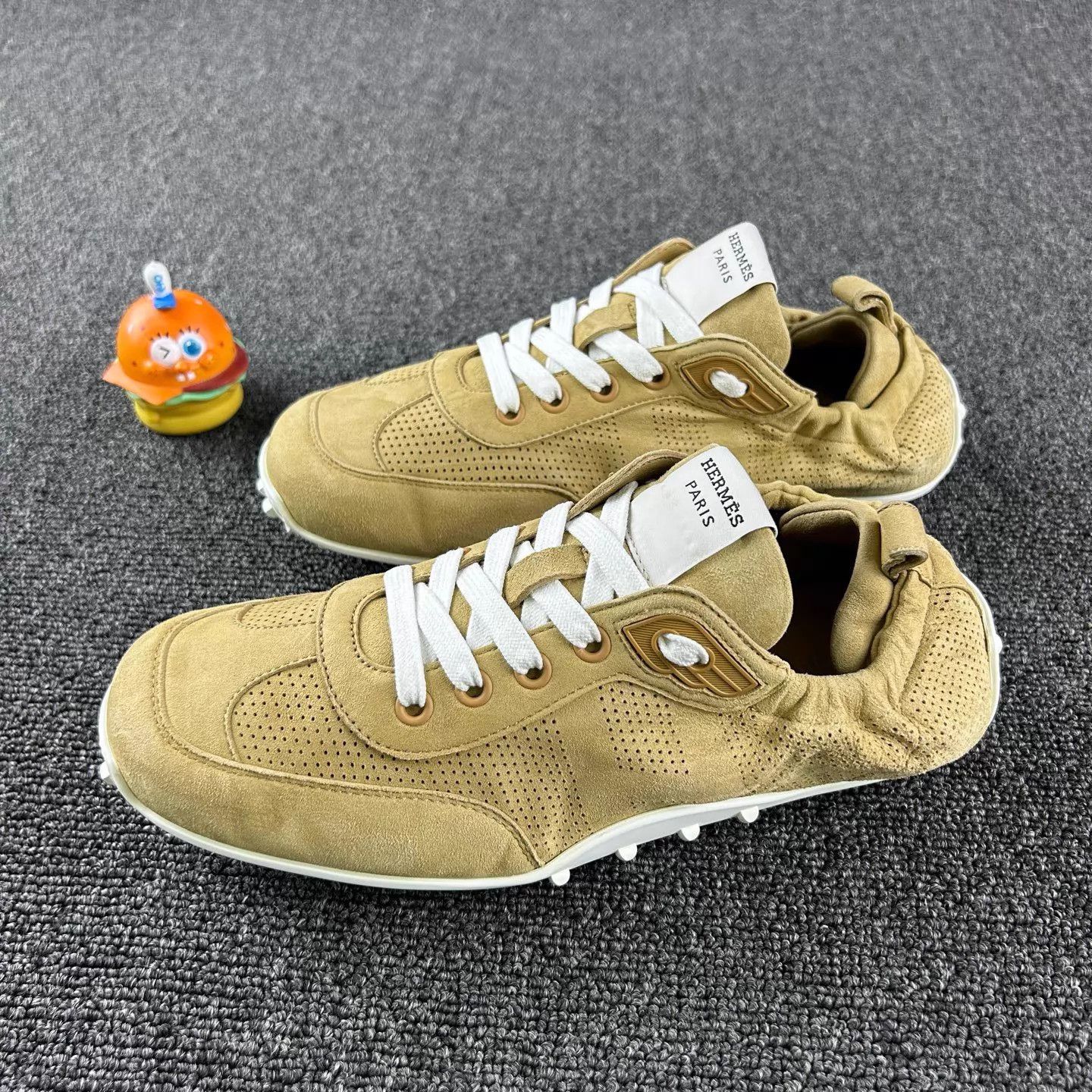 Hermes Hermes Women's Khaki German Trainer 38 Size US 7.5 / IT 37.5 - 1 Thumbnail