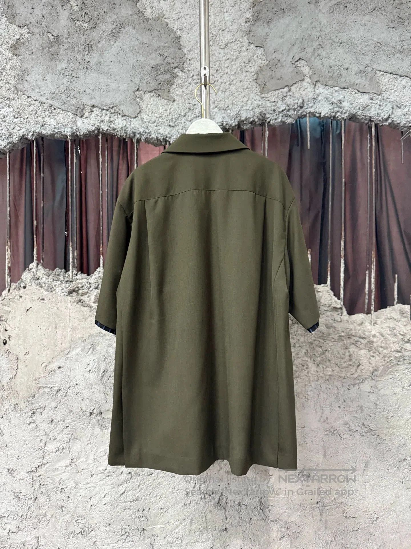 Sacai Green Short Sleeve Button-Up Shirt. Size US L / EU 52-54 / 3 - 2 Thumbnail