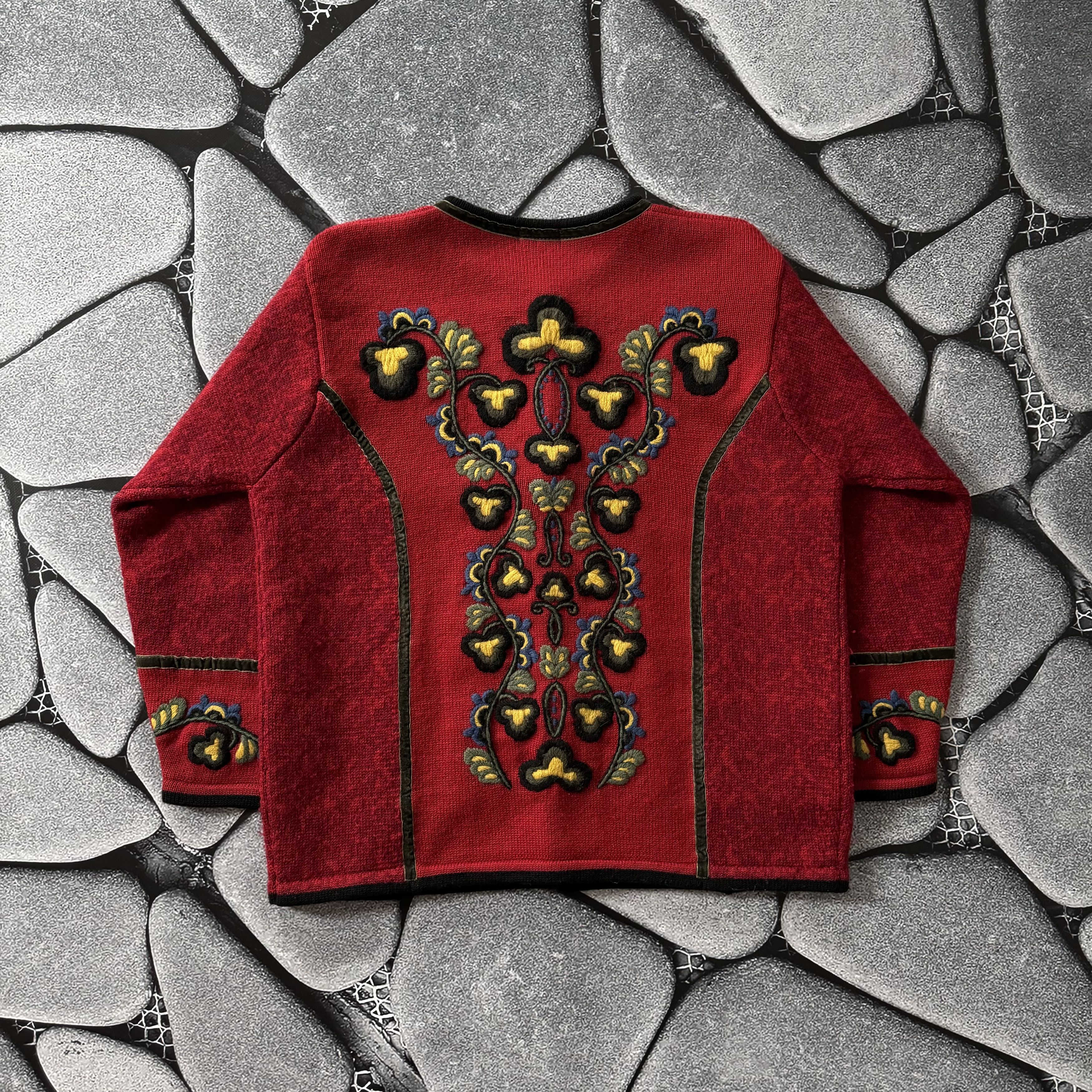 Handmade × Vintage VRIKKE VINTAGE 90S KNITTED NORWAY STYLE WOOL SWEATER Size US M / EU 48-50 / 2 - 2 Thumbnail